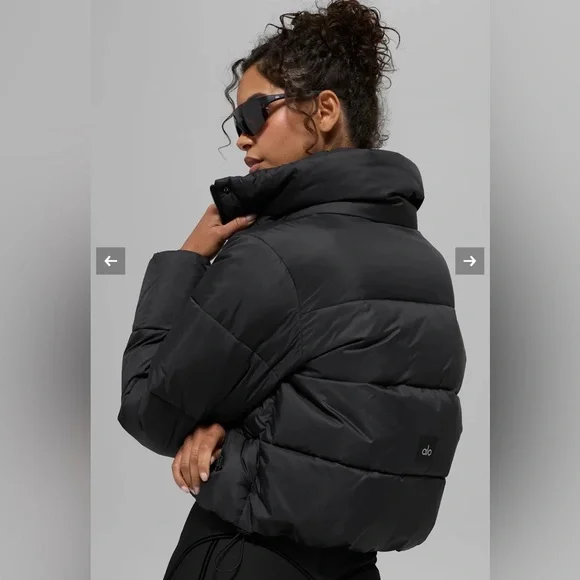 Alo Gold Rush Puffer in Black - Picture 3 of 11